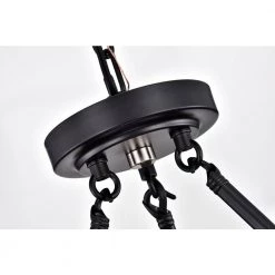 New ⭐ Hartwell 6-Light Modern Farmhouse Antique Black Wagon Wheel Chandelier with Clear Glass Shade by Edvivi 🤩 -Deals Edvivi || Atlas Store antique black edvivi chandeliers epc446bkbn 1d 1000