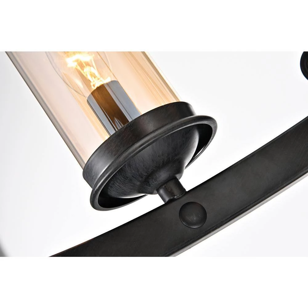 Best deal ๐ฅ Hartwell 6-Light Traditional Antique Black Industrial Wheel Chandelier with Clear Amber Glass Shades by Edvivi โ 7 Best deal ๐ฅ Hartwell 6-Light Traditional Antique Black Industrial Wheel Chandelier with Clear Amber Glass Shades by Edvivi โ - Image 5