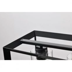 Deals 🥰 Richard 5-Light Antique Black Rectangular Kitchen Island Chandelier with Seeded Glass Shades by Edvivi 🔔 -Deals Edvivi || Atlas Store antique black edvivi chandeliers epd6265bk 77 1000