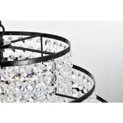 Discount ❤️ Arietta 6-Light Antique Black Modern Glam Chandelier with Tier Cascading Crystals by Edvivi ✔️ -Deals Edvivi || Atlas Store antique black edvivi chandeliers epj3655bk 44 1000