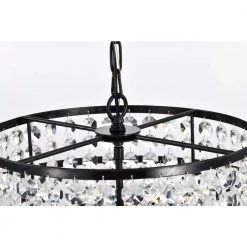 Discount ❤️ Arietta 6-Light Antique Black Modern Glam Chandelier with Tier Cascading Crystals by Edvivi ✔️ -Deals Edvivi || Atlas Store antique black edvivi chandeliers epj3655bk 77 1000