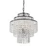 Best Sale 🎉 Arietta 4-Light Antique Black Modern Glam Chandelier with Tier Cascading Crystals by Edvivi ⭐ -Deals Edvivi || Atlas Store antique black edvivi chandeliers epj3755bk 64 1000
