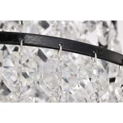 Best Sale 🔥 Arietta 1-Light Antique Black Modern Glam Mini Chandelier with Tier Cascading Crystals by Edvivi ⌛ -Deals Edvivi || Atlas Store antique black edvivi chandeliers epj3855bk 1d 1000