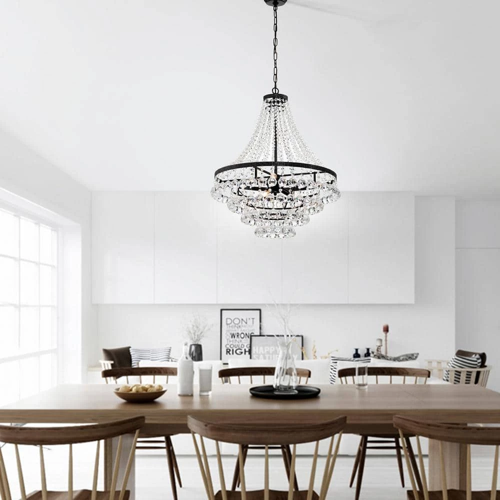 Cheapest β¨ Clarus 7-Light Antique Black Glam Empire Chandelier with Clear Glass Hanging Crystals by Edvivi π― 16 Cheapest β¨ Clarus 7-Light Antique Black Glam Empire Chandelier with Clear Glass Hanging Crystals by Edvivi π― - Image 14