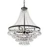 Cheapest ✨ Clarus 7-Light Antique Black Glam Empire Chandelier with Clear Glass Hanging Crystals by Edvivi 💯 -Deals Edvivi || Atlas Store antique black edvivi chandeliers epj4515bk 64 1000