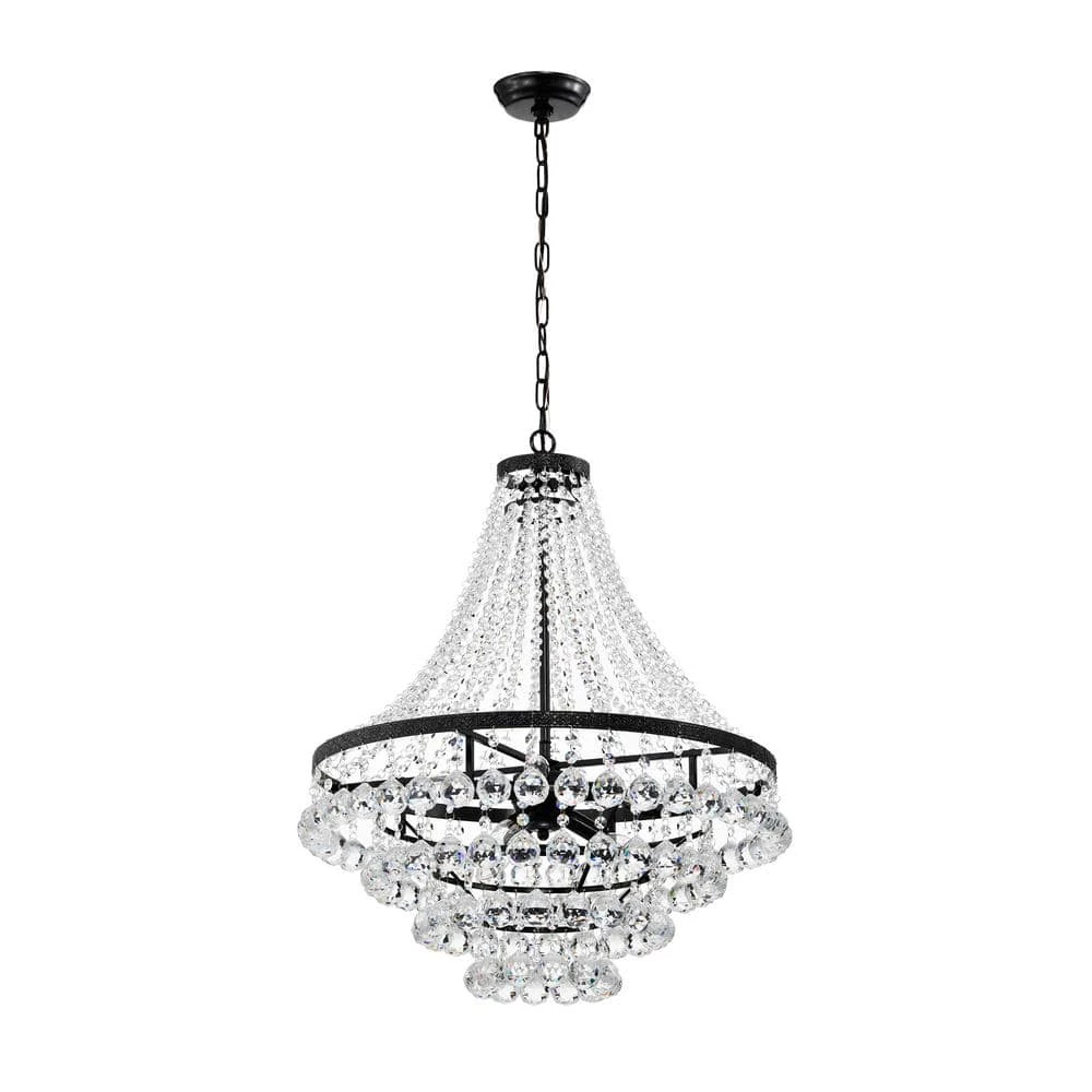 Cheapest β¨ Clarus 7-Light Antique Black Glam Empire Chandelier with Clear Glass Hanging Crystals by Edvivi π― 9 Cheapest β¨ Clarus 7-Light Antique Black Glam Empire Chandelier with Clear Glass Hanging Crystals by Edvivi π― - Image 7