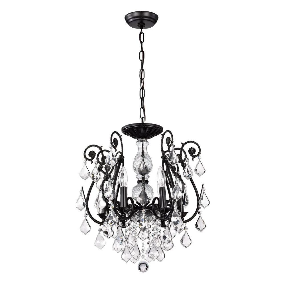 Brand new ๐ Veronica Glam 6-Light Antique Black Candlestick Crystal Chandelier Wrought Iron Ceiling Light Fixture by Edvivi ๐ 12 Brand new ๐ Veronica Glam 6-Light Antique Black Candlestick Crystal Chandelier Wrought Iron Ceiling Light Fixture by Edvivi ๐ - Image 10