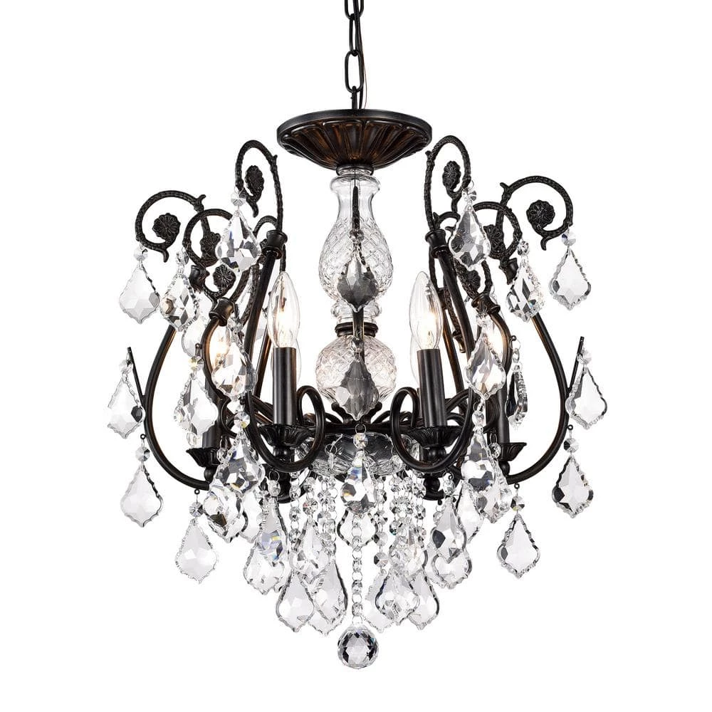 Brand new ๐ Veronica Glam 6-Light Antique Black Candlestick Crystal Chandelier Wrought Iron Ceiling Light Fixture by Edvivi ๐ 3 Brand new ๐ Veronica Glam 6-Light Antique Black Candlestick Crystal Chandelier Wrought Iron Ceiling Light Fixture by Edvivi ๐