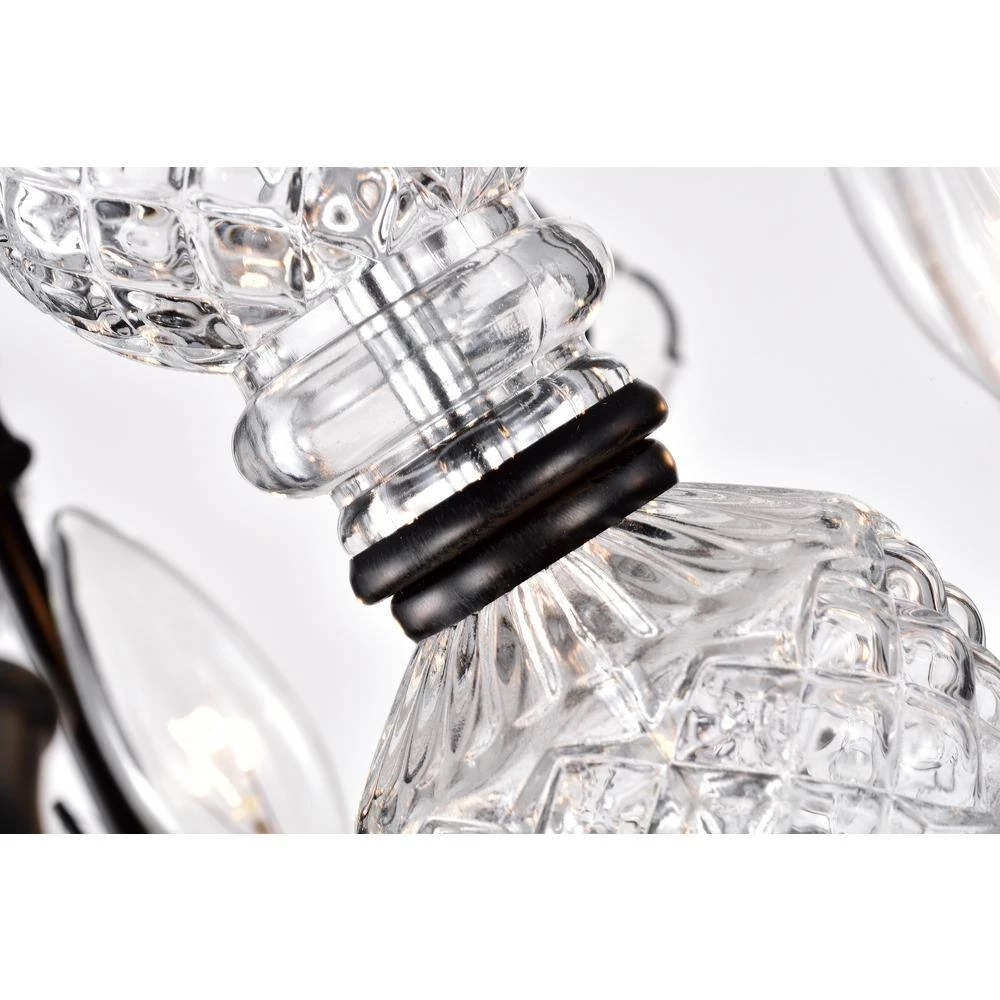 Brand new ๐ Veronica Glam 6-Light Antique Black Candlestick Crystal Chandelier Wrought Iron Ceiling Light Fixture by Edvivi ๐ 7 Brand new ๐ Veronica Glam 6-Light Antique Black Candlestick Crystal Chandelier Wrought Iron Ceiling Light Fixture by Edvivi ๐ - Image 5