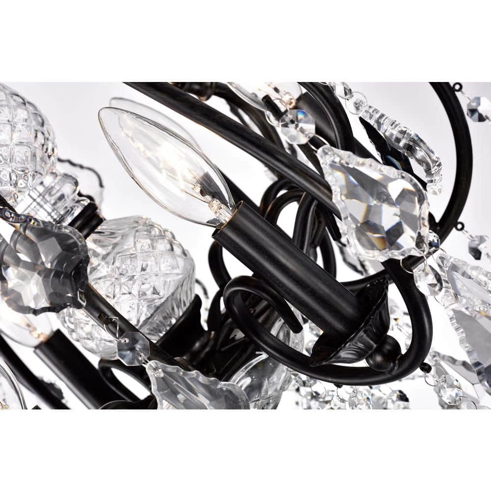 Brand new ๐ Veronica Glam 6-Light Antique Black Candlestick Crystal Chandelier Wrought Iron Ceiling Light Fixture by Edvivi ๐ 14 Brand new ๐ Veronica Glam 6-Light Antique Black Candlestick Crystal Chandelier Wrought Iron Ceiling Light Fixture by Edvivi ๐ - Image 12