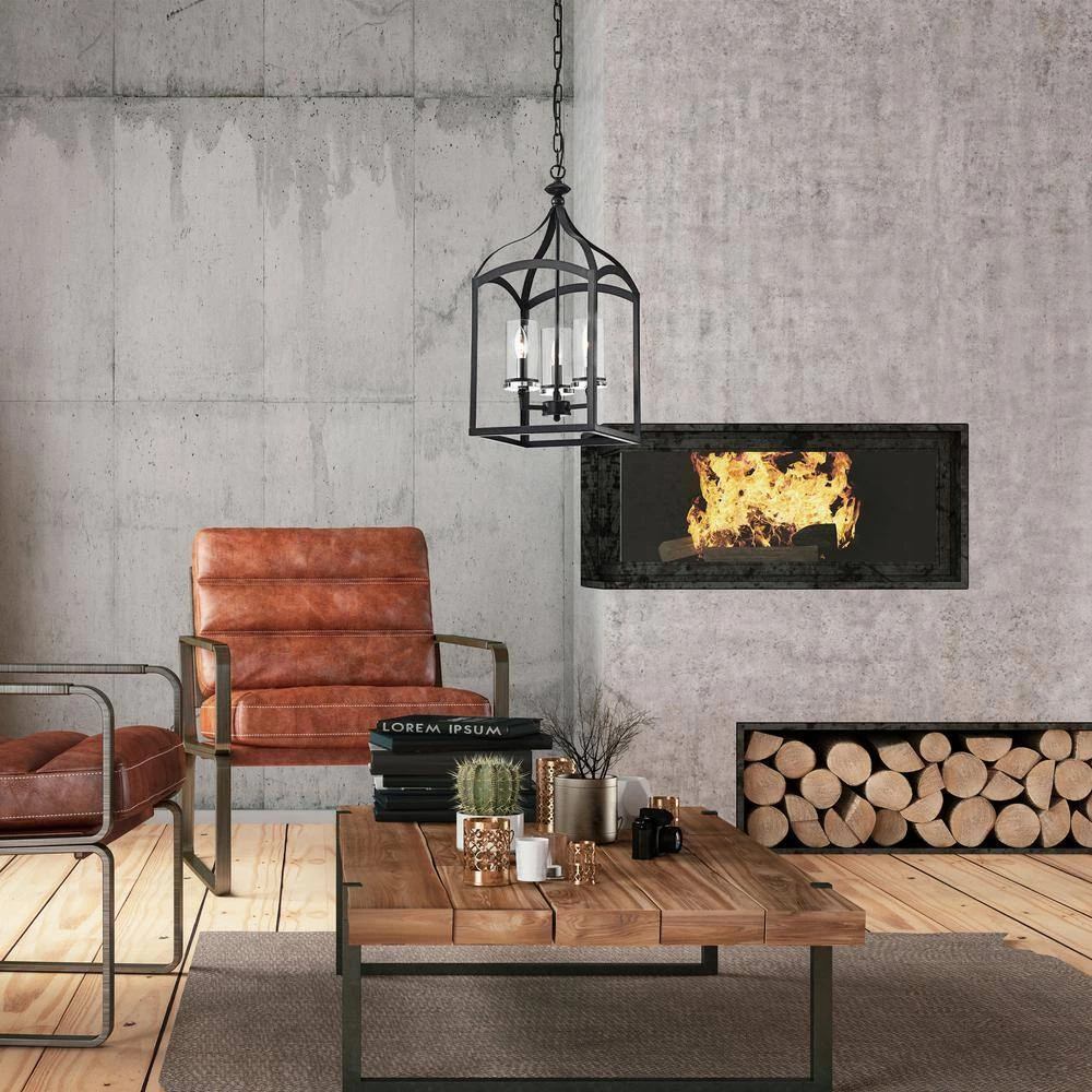 Best Sale ๐ฏ Renzo Traditional 3-Light Antique Black Lantern Pendant with Clear Glass Shades by Edvivi ๐ 11 Best Sale ๐ฏ Renzo Traditional 3-Light Antique Black Lantern Pendant with Clear Glass Shades by Edvivi ๐ - Image 9