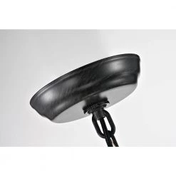 Outlet 💯 Renzo 4-Light Antique Black Geometric Iron Modern Farmhouse Cage Chandelier with Clear Glass Shades by Edvivi ✔️ -Deals Edvivi || Atlas Store antique black edvivi chandeliers epl118bk 40 1000