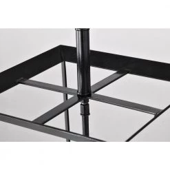 New ❤️ Richard 4-Light Antique Black Geometric Cage Lantern Pendant with Clear Glass Shades by Edvivi 🛒 -Deals Edvivi || Atlas Store antique black edvivi chandeliers epl6255bk 77 1000