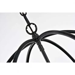 Best reviews of ❤️ Orbit 5-Light Antique Black Globe Cage Glam Chandelier Ceiling Fixture with Crystal Belt by Edvivi 🤩 -Deals Edvivi || Atlas Store antique black edvivi chandeliers epq2015bk fa 1000