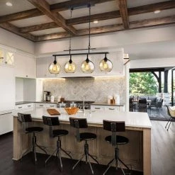 Buy ๐ Walden 4-Light Antique Black Industrial Linear Kitchen Island Chandelier with Amber Glass Shade by Edvivi ๐ 12 Buy ๐ Walden 4-Light Antique Black Industrial Linear Kitchen Island Chandelier with Amber Glass Shade by Edvivi ๐ -Deals Edvivi || Atlas Store antique black edvivi chandeliers eps124bk c3 1000