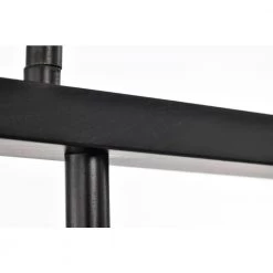 Outlet ❤️ Walden 4-Light Antique Black Industrial Linear Hanging Chandelier for Kitchen with Clear Glass Shades by Edvivi 🔥 -Deals Edvivi || Atlas Store antique black edvivi chandeliers eps1255bk 76 1000