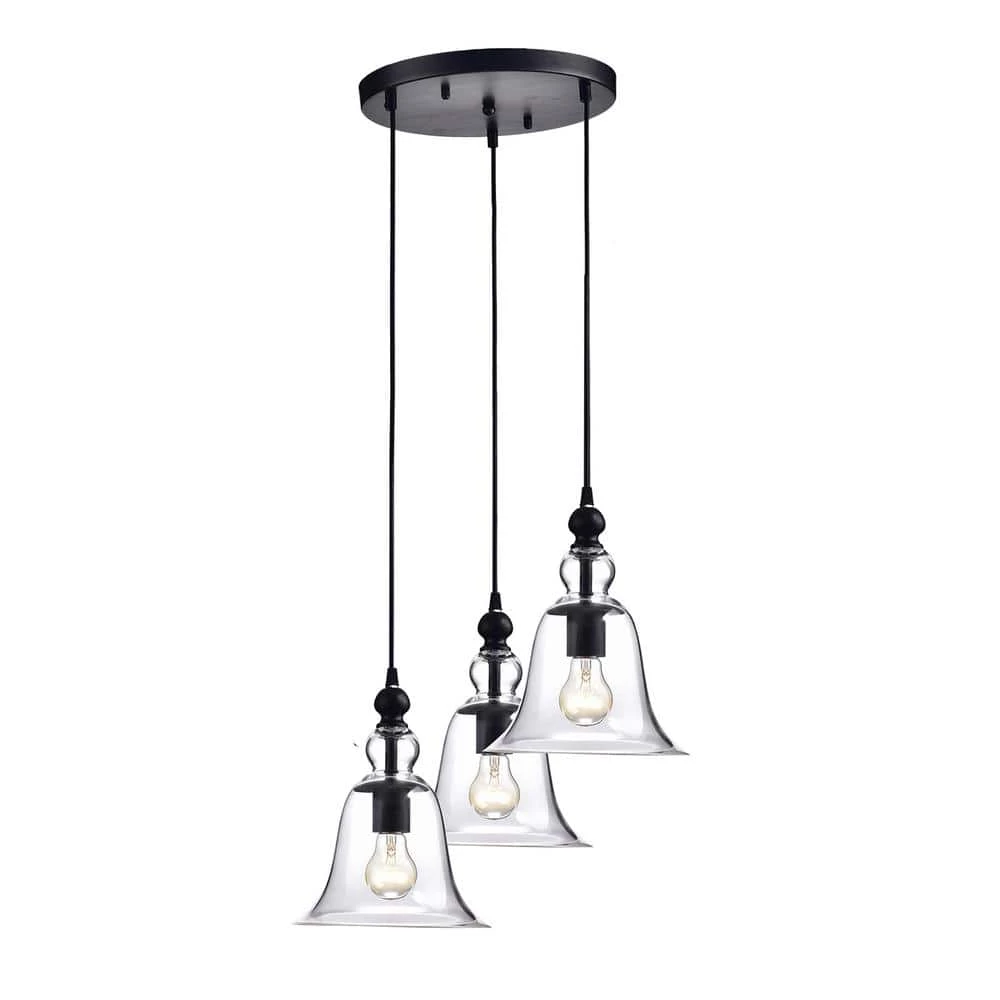 Best reviews of ๐ Reagan 3-Light Transitional Antique Black Cluster Pendant with Clear Glass Shades by Edvivi โ 3 Best reviews of ๐ Reagan 3-Light Transitional Antique Black Cluster Pendant with Clear Glass Shades by Edvivi โ