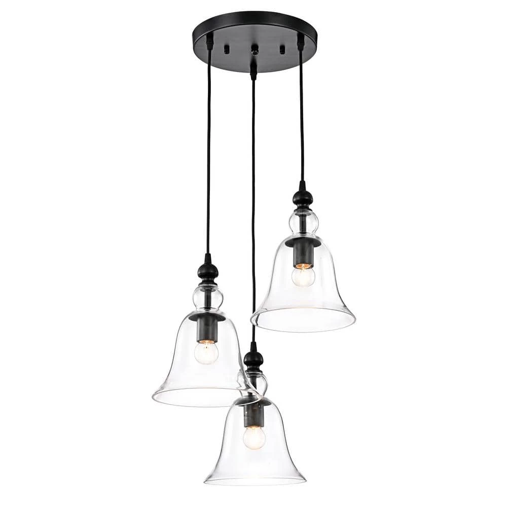 Best reviews of ๐ Reagan 3-Light Transitional Antique Black Cluster Pendant with Clear Glass Shades by Edvivi โ 8 Best reviews of ๐ Reagan 3-Light Transitional Antique Black Cluster Pendant with Clear Glass Shades by Edvivi โ - Image 6