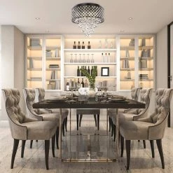 Best Pirce ✨ Alyvia 16 in. 4-Light Antique Black Glam Round Drum Flush Mount with Cascading Hanging Crystals by Edvivi 😀 -Deals Edvivi || Atlas Store antique black edvivi flush mount lights ecg4075bk 1f 1000