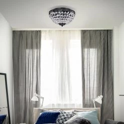 Budget ⭐ Clara 11-1/2 in. 3-Light Antique Black Glam Flush Mount with Crystal Shade by Edvivi 🛒 -Deals Edvivi || Atlas Store antique black edvivi flush mount lights ecj428bk 1f 1000