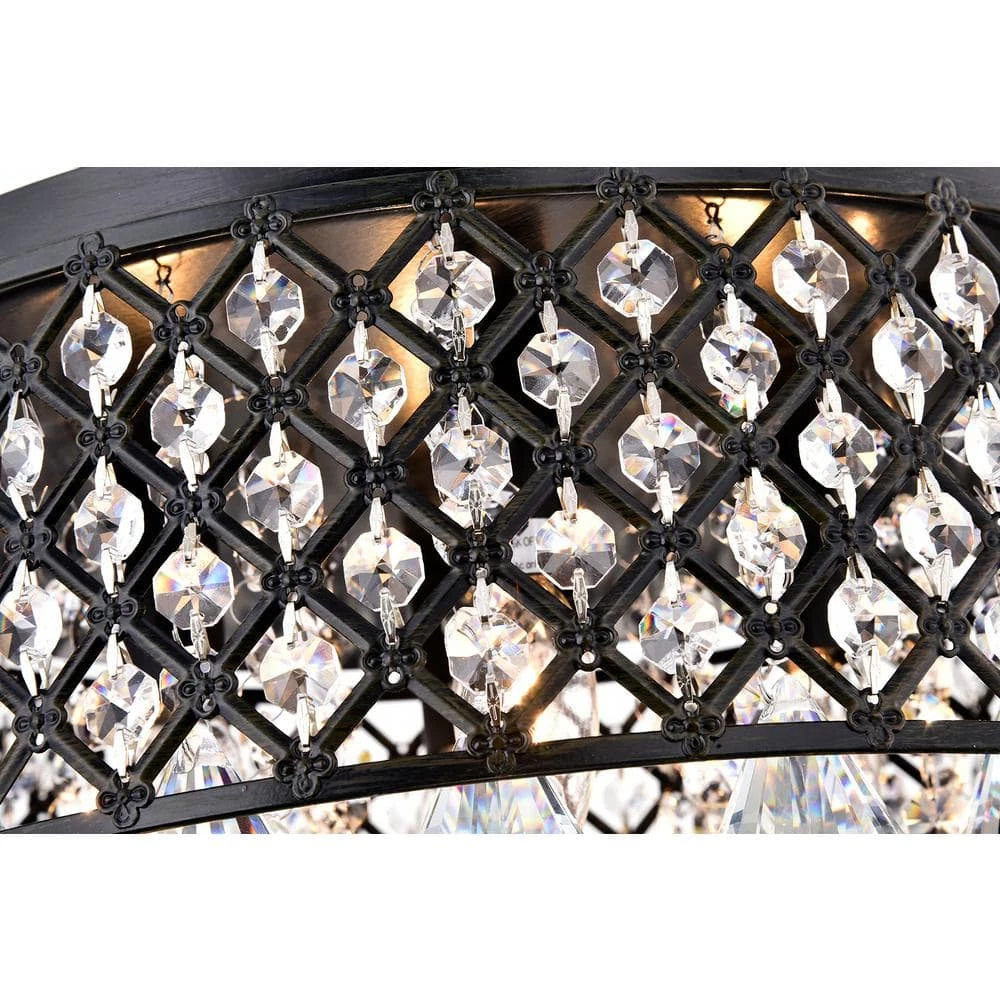 Deals โ Alyvia 4-Light Antique Black Glam Semi-Flush Mount Ceiling Light with Beaded Crystal Drum Shade by Edvivi ๐ 9 Deals โ Alyvia 4-Light Antique Black Glam Semi-Flush Mount Ceiling Light with Beaded Crystal Drum Shade by Edvivi ๐ - Image 8