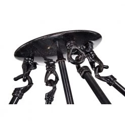 New 🛒 Marya 4-Light Modern Antique Black Finish Crystal Semi-Flush Mount Light with Clear Glass Crystal Beaded Drum Shade by Edvivi 💯 -Deals Edvivi || Atlas Store antique black edvivi flush mount lights esg8025bk 77 1000