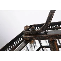 Buy 🎉 Chiara 3-Light Antique Bronze Rectangular Glam Chandelier with Clear Glass Hanging Teardrop Crystals by Edvivi 😉 -Deals Edvivi || Atlas Store antique bronze edvivi chandeliers epd300ab 66 1000