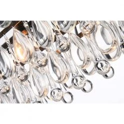 Buy 🎉 Chiara 3-Light Antique Bronze Rectangular Glam Chandelier with Clear Glass Hanging Teardrop Crystals by Edvivi 😉 -Deals Edvivi || Atlas Store antique bronze edvivi chandeliers epd300ab fa 1000