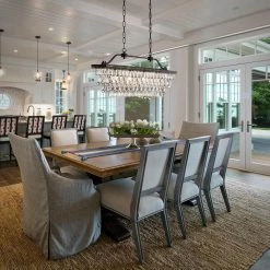 Budget ⌛ Chiara 4-Light Antique Bronze Rectangular Glam Chandelier with Clear Glass Hanging Teardrop Crystals by Edvivi 🎉 -Deals Edvivi || Atlas Store antique bronze edvivi chandeliers epd301ab 1f 1000