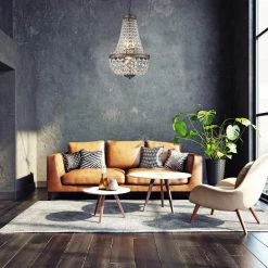 Promo ✔️ Clarus 6-Light Antique Bronze Glam Empire Crystal Chandelier by Edvivi 🎉 -Deals Edvivi || Atlas Store antique bronze edvivi chandeliers epj4013ab 76 1000