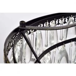 Brand new 🥰 Clarus 6-Light Antique Bronze Glam Chandelier with Hanging Teardrop Crystals by Edvivi 🎉 -Deals Edvivi || Atlas Store antique bronze edvivi chandeliers epj5293ab 44 1000