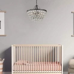 Brand new 🥰 Clarus 6-Light Antique Bronze Glam Chandelier with Hanging Teardrop Crystals by Edvivi 🎉 -Deals Edvivi || Atlas Store antique bronze edvivi chandeliers epj5293ab 4f 1000