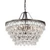 Brand new 🥰 Clarus 6-Light Antique Bronze Glam Chandelier with Hanging Teardrop Crystals by Edvivi 🎉 -Deals Edvivi || Atlas Store antique bronze edvivi chandeliers epj5293ab 64 1000
