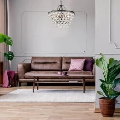 Brand new 🥰 Clarus 6-Light Antique Bronze Glam Chandelier with Hanging Teardrop Crystals by Edvivi 🎉 -Deals Edvivi || Atlas Store antique bronze edvivi chandeliers epj5293ab c3 1000