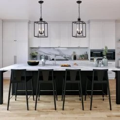 Hot Sale ✔️ Renzo Traditional Farmhouse 3-Light Antique Bronze Lantern Chandelier with Cylinder Glass Shade by Edvivi 🎉 -Deals Edvivi || Atlas Store antique bronze edvivi chandeliers epl1043ab 44 1000