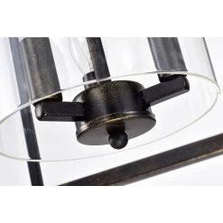 Hot Sale ✔️ Renzo Traditional Farmhouse 3-Light Antique Bronze Lantern Chandelier with Cylinder Glass Shade by Edvivi 🎉 -Deals Edvivi || Atlas Store antique bronze edvivi chandeliers epl1043ab fa 1000