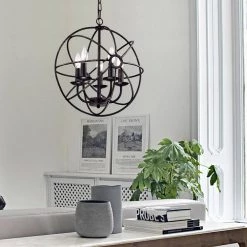 Best deal 😍 5-Light Antique Bronze Globe Cage Chandelier by Edvivi 😍 -Deals Edvivi || Atlas Store antique bronze edvivi chandeliers epq211ab 31 1000