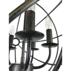 Best deal 😍 5-Light Antique Bronze Globe Cage Chandelier by Edvivi 😍 -Deals Edvivi || Atlas Store antique bronze edvivi chandeliers epq211ab 4f 1000