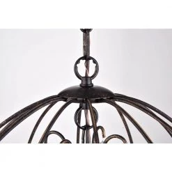 Hot Sale ⌛ Orbit 4-Light Antique Bronze Modern Globe Cage Chandelier with Hanging Crystals by Edvivi 😀 -Deals Edvivi || Atlas Store antique bronze edvivi chandeliers epq212ab 1d 1000