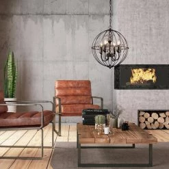 Hot Sale ⌛ Orbit 4-Light Antique Bronze Modern Globe Cage Chandelier with Hanging Crystals by Edvivi 😀 -Deals Edvivi || Atlas Store antique bronze edvivi chandeliers epq212ab 4f 1000