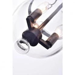 Outlet ✨ Condord 3-Light Traditional Antique Bronze Finish Bell Jar Lantern Pendant with Clear Glass Shade by Edvivi ✨ -Deals Edvivi || Atlas Store antique bronze edvivi chandeliers epz100sgb 76 1000