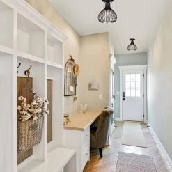 Hot Sale ⌛ Clara 9 in. 1-Light Glam Antique Bronze Metal Semi-Flush Mount with Black Cage and Hanging Crystals by Edvivi ✨ 15 Hot Sale ⌛ Clara 9 in. 1-Light Glam Antique Bronze Metal Semi-Flush Mount with Black Cage and Hanging Crystals by Edvivi ✨ -Deals Edvivi || Atlas Store antique bronze edvivi flush mount lights esj4223ab 1f 1000