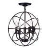 Brand new 🎉 Orbit 16 in. 5-Light Antique Bronze Modern Sphere Cage Globe Semi-Flush Mount by Edvivi ⭐ -Deals Edvivi || Atlas Store antique bronze edvivi flush mount lights esq2219ab 64 1000