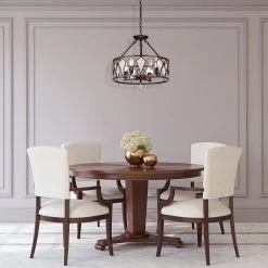 Best deal ⌛ Imperium Mid-Century Modern 4-Light Antique Copper Dual Set-Up Chandelier with Ice Glass and Crystals by Edvivi 👏 -Deals Edvivi || Atlas Store antique copper edvivi chandeliers edg8199ac 4f 1000