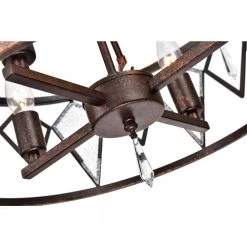 Best deal ⌛ Imperium Mid-Century Modern 4-Light Antique Copper Dual Set-Up Chandelier with Ice Glass and Crystals by Edvivi 👏 -Deals Edvivi || Atlas Store antique copper edvivi chandeliers edg8199ac 76 1000