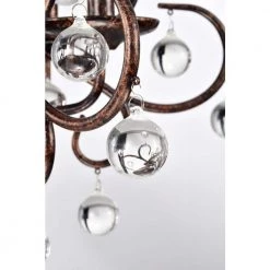 Best deal 🤩 Belvedere Glam 5-Light Antique Copper Finish Candlestick Crystal Chandelier Iron Ceiling Light Fixture by Edvivi 😀 -Deals Edvivi || Atlas Store antique copper edvivi chandeliers epc5279ac 1d 1000