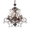 Best deal 🤩 Belvedere Glam 5-Light Antique Copper Finish Candlestick Crystal Chandelier Iron Ceiling Light Fixture by Edvivi 😀 -Deals Edvivi || Atlas Store antique copper edvivi chandeliers epc5279ac 64 1000