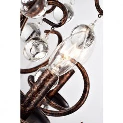 Best deal 🤩 Belvedere Glam 5-Light Antique Copper Finish Candlestick Crystal Chandelier Iron Ceiling Light Fixture by Edvivi 😀 -Deals Edvivi || Atlas Store antique copper edvivi chandeliers epc5279ac 76 1000