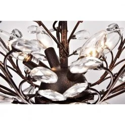 Cheapest ⭐ Amorette 4-Light Antique Copper Finish Unique/ Traditional Chandelier with Vine and Crystal Accents by Edvivi 🎉 -Deals Edvivi || Atlas Store antique copper edvivi chandeliers epj3579ac 77 1000