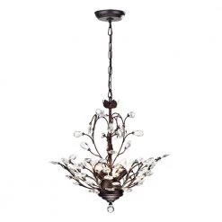 Cheapest ⭐ Amorette 4-Light Antique Copper Finish Unique/ Traditional Chandelier with Vine and Crystal Accents by Edvivi 🎉 -Deals Edvivi || Atlas Store antique copper edvivi chandeliers epj3579ac c3 1000